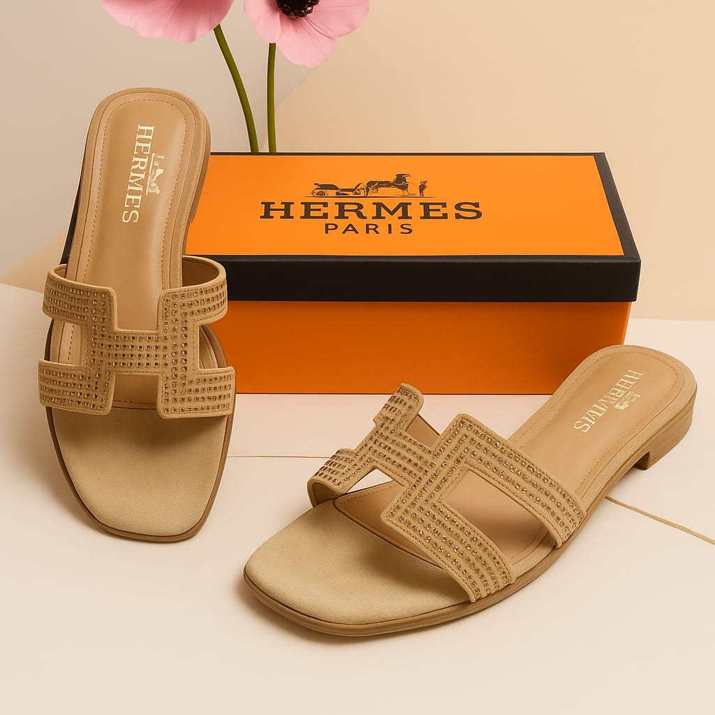 H-e-r-m-e-s stone Slipper