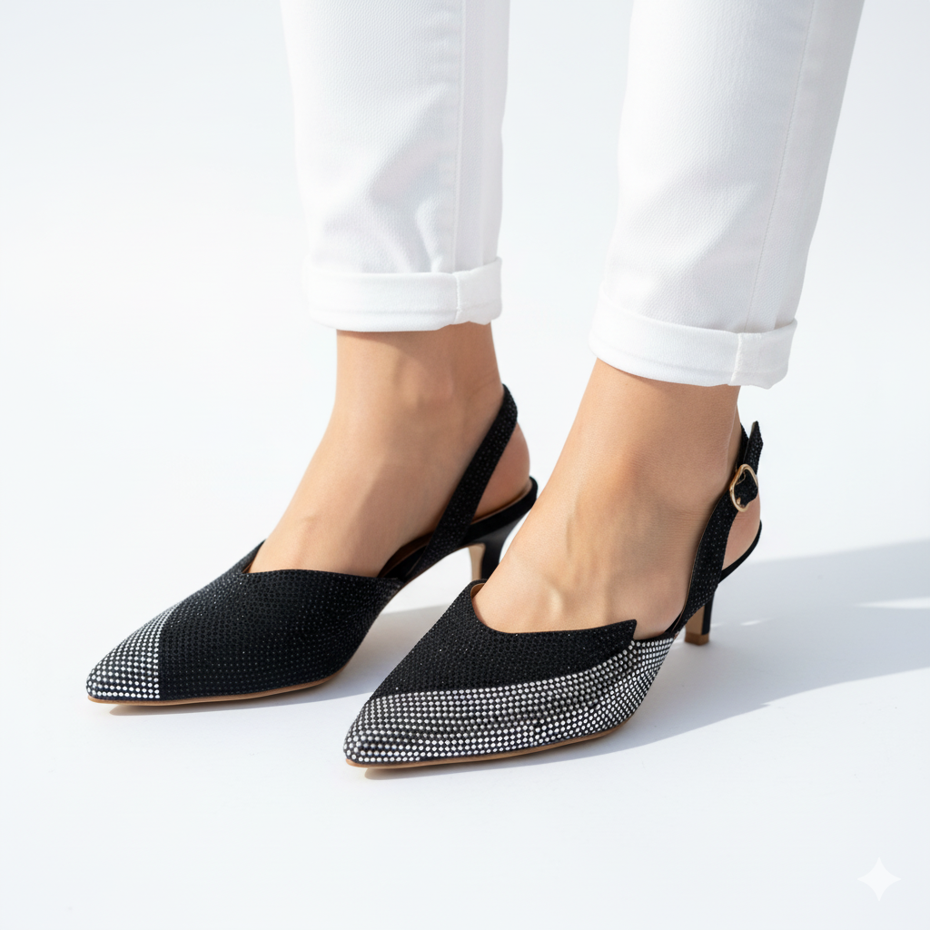 ZARA STONE HEEL