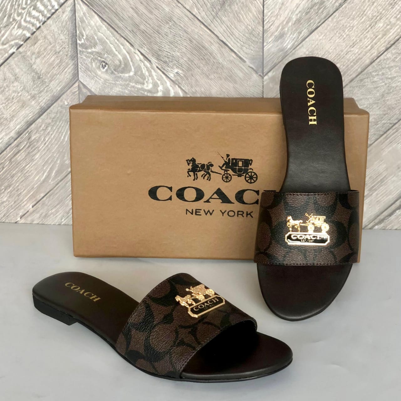 COACH SLIPPERS