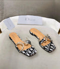 CHRISTIAN DIOR D BUCKLE SLIPPER