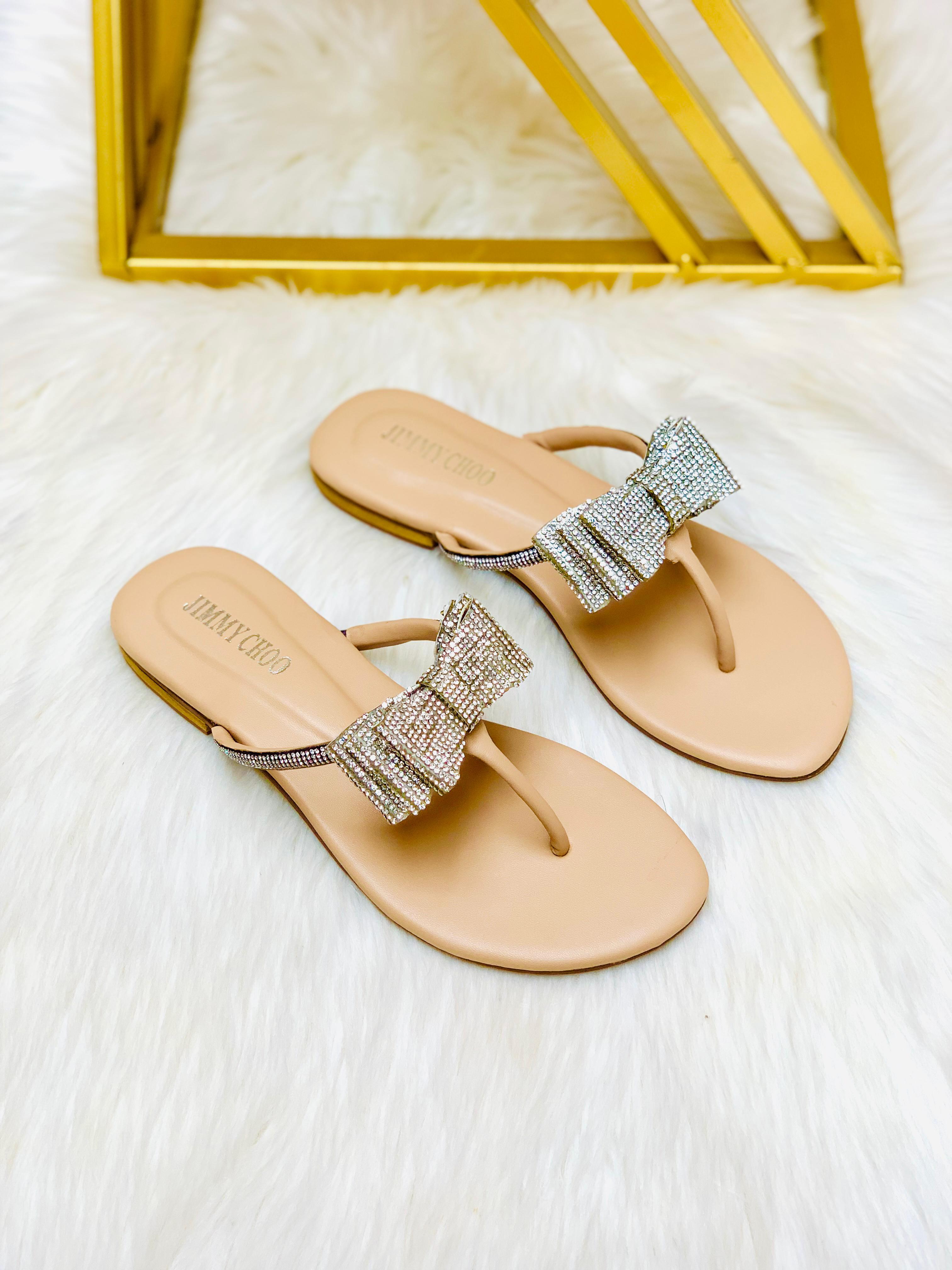JIMMY CHOO BOW SLIPPER