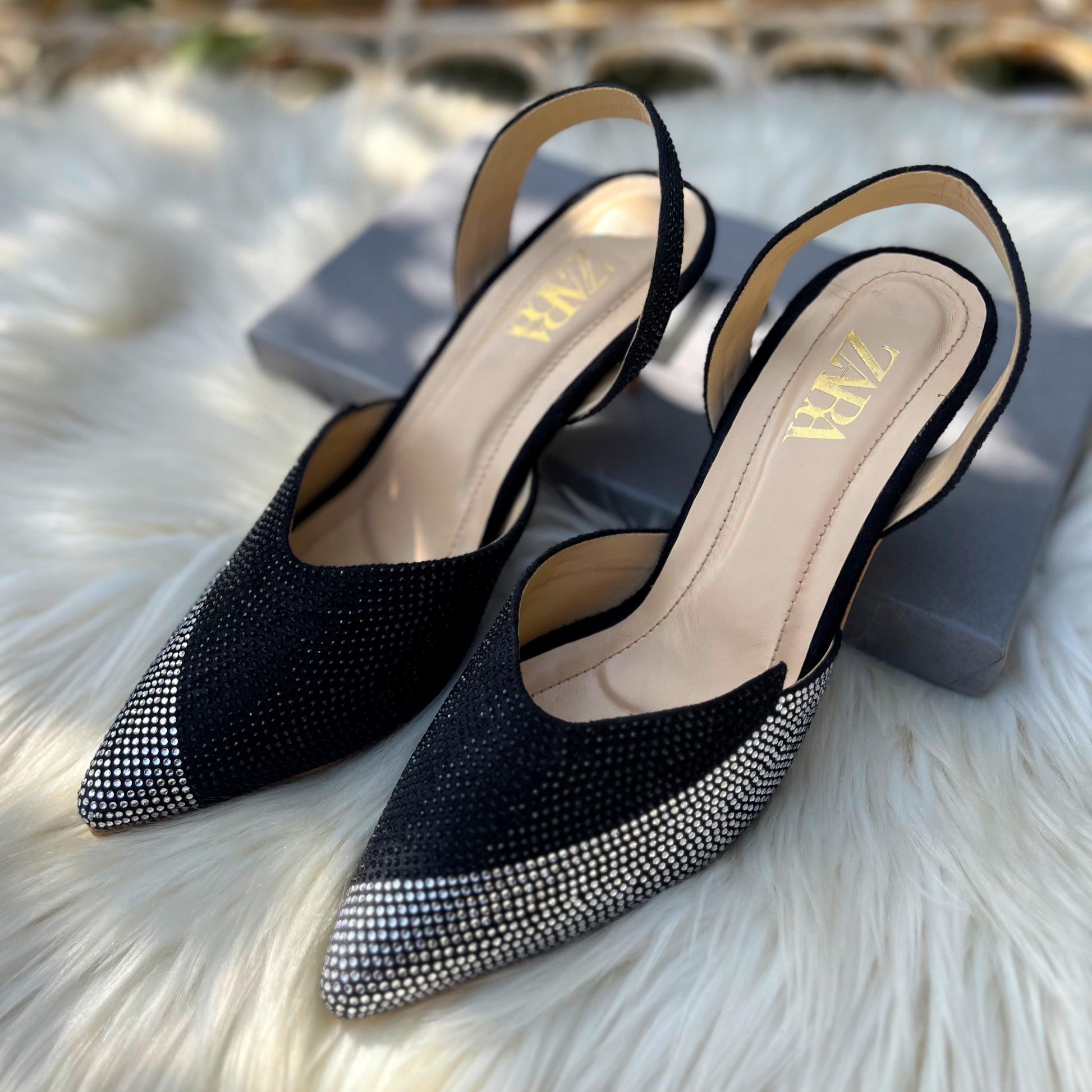 ZARA STONE HEEL