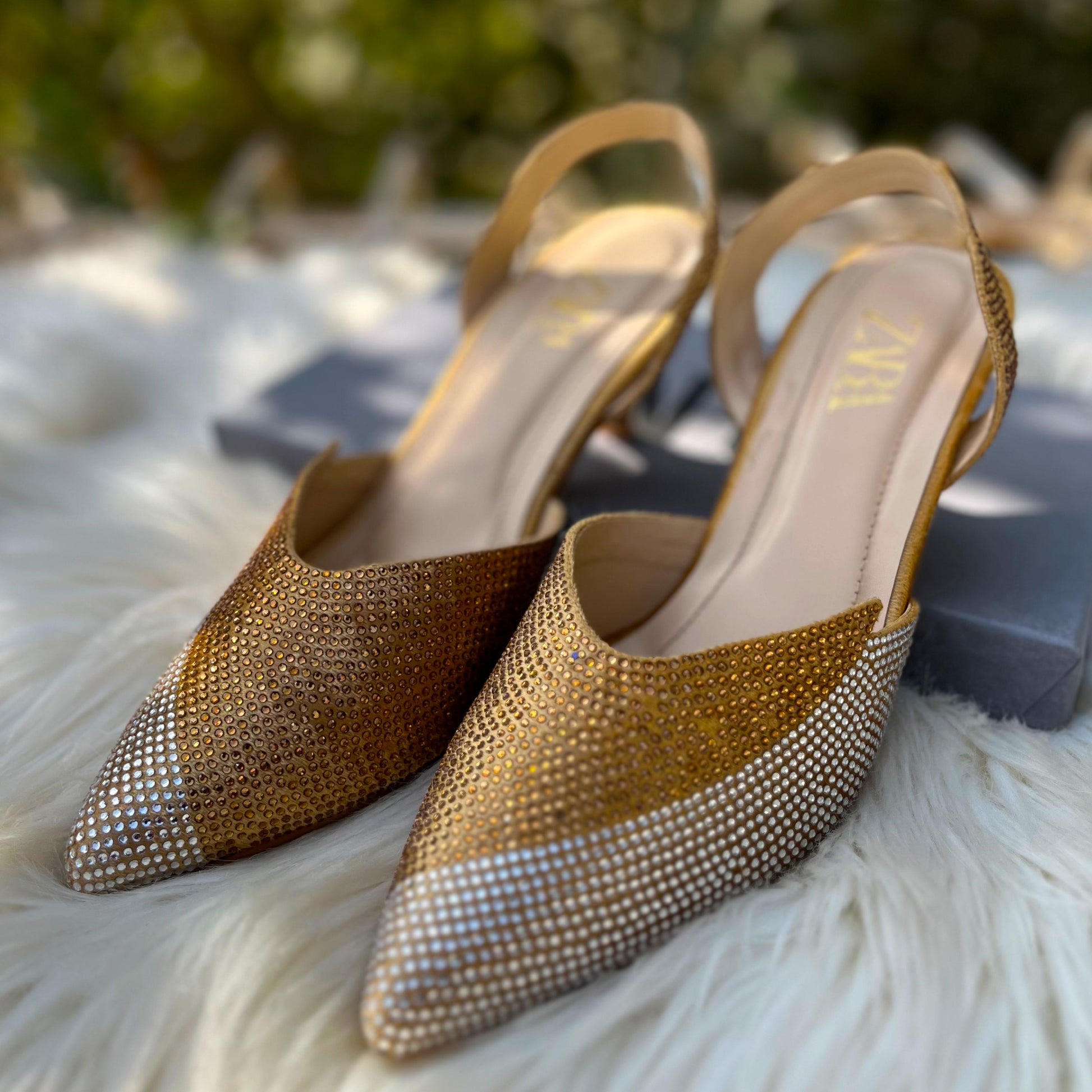 ZARA STONE HEEL