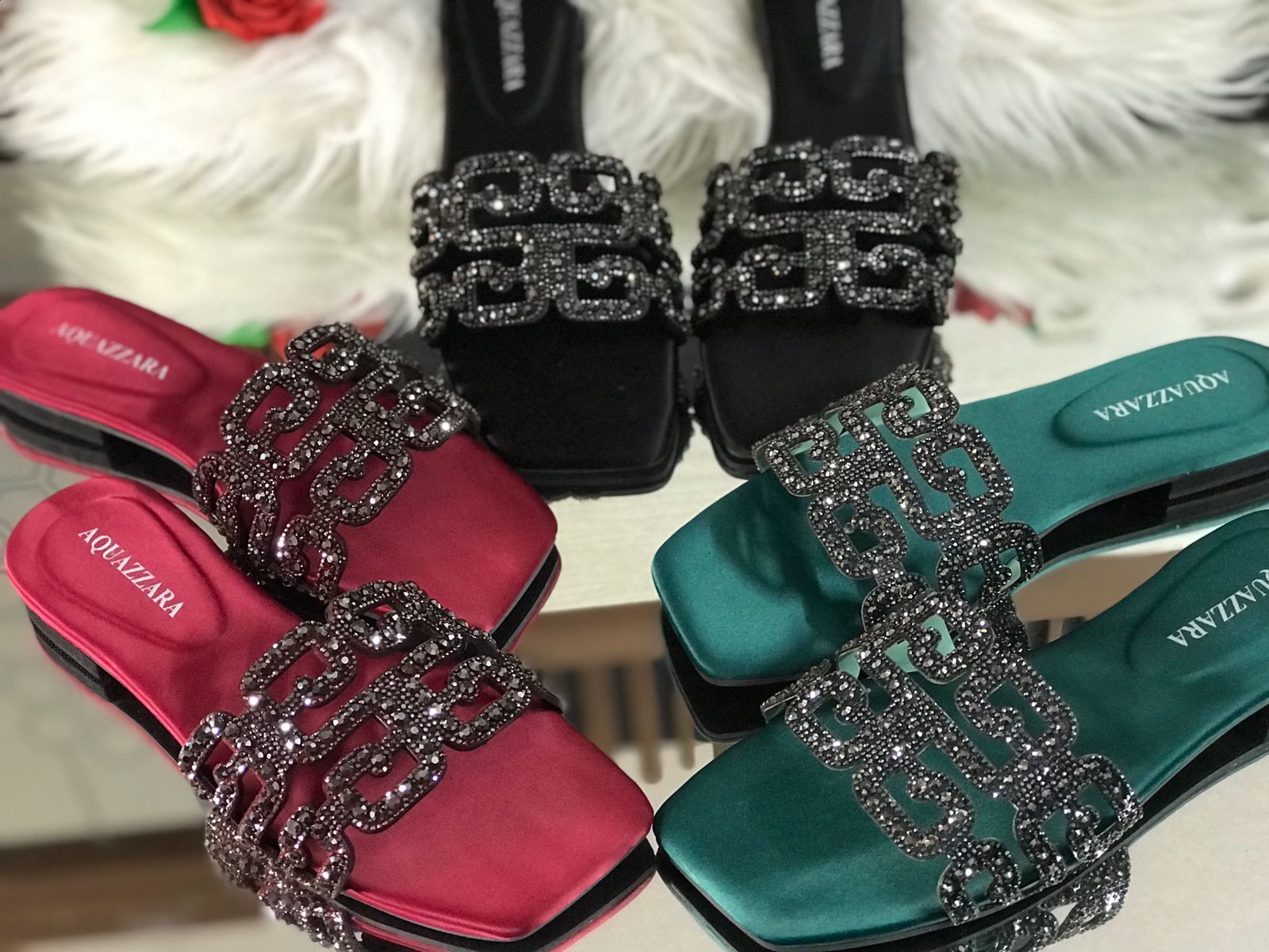 A-q-u-a-z-z-u-r-a slippers