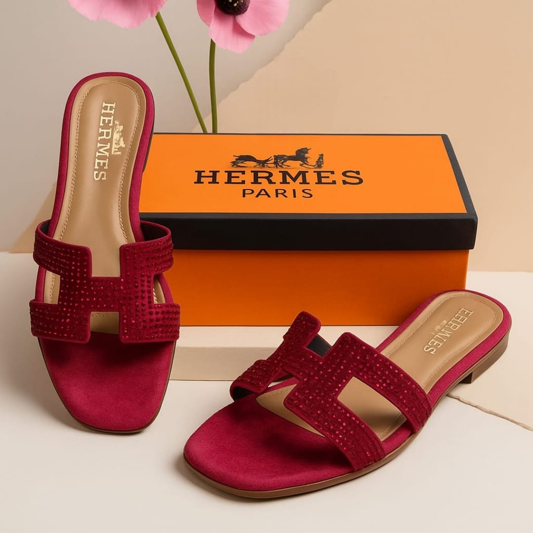 H-e-r-m-e-s stone Slipper